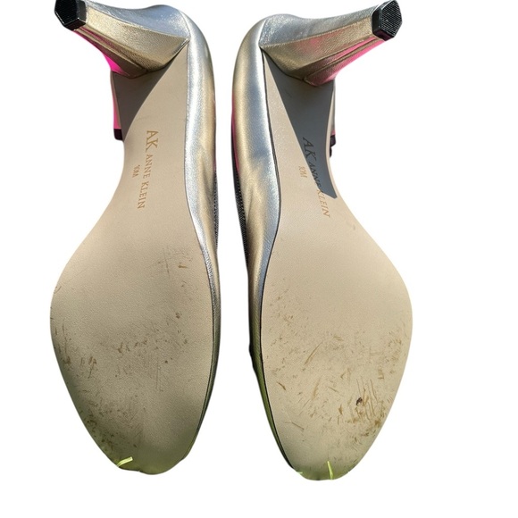 Women’s Silver and Black Heels by Anne Klein size 10 - Picture 5 of 5